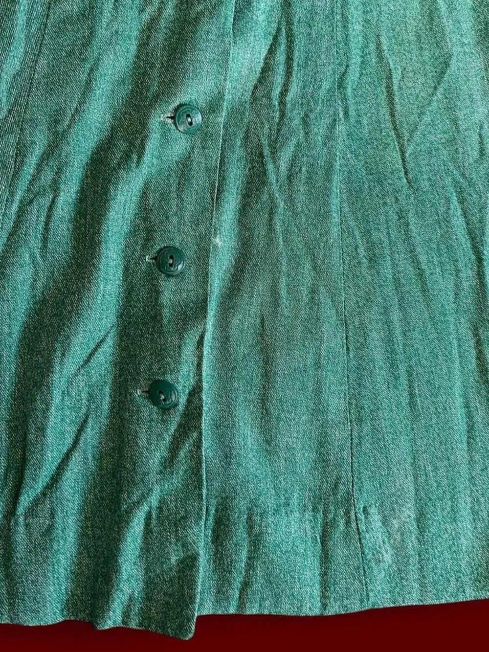 1950s TRUE VINTAGE • RARE 50s Girl Scouts Long Sleeve Cotton Mini Dress